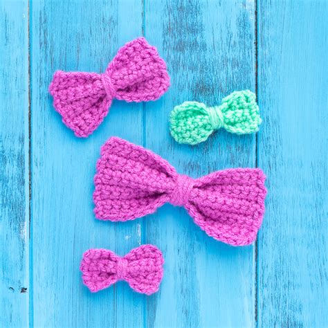 Beginner Bows In Three Sizes Free Crochet Pattern You Should Craft