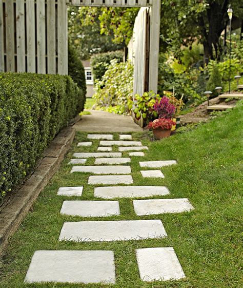 How To Install A Stepping Stone Paver Walkway