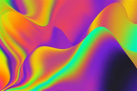 Abstract Modern Psychedelic Liquid Gradient Background Stylish Smooth
