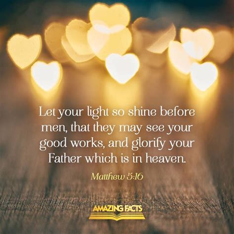 The Words Let Your Light So Shine Before Men That They May See Your