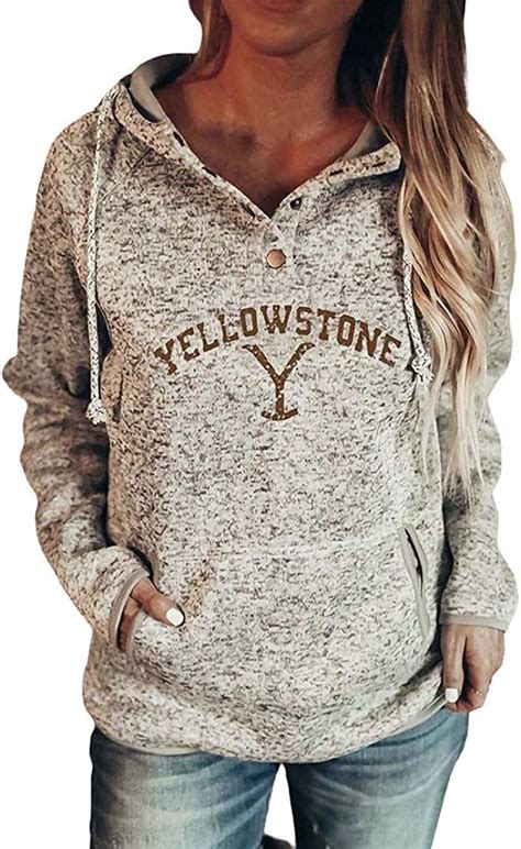 Beppter Yellowstone Hoodie For Women Long Sleeve