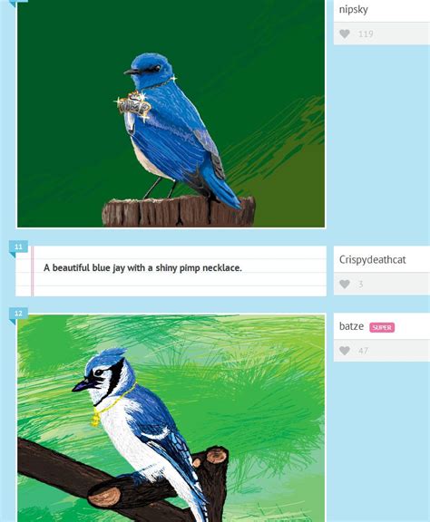 The Big Imageboard Tbib Ambiguous Gender Avian Bird Blue Jay Doodle