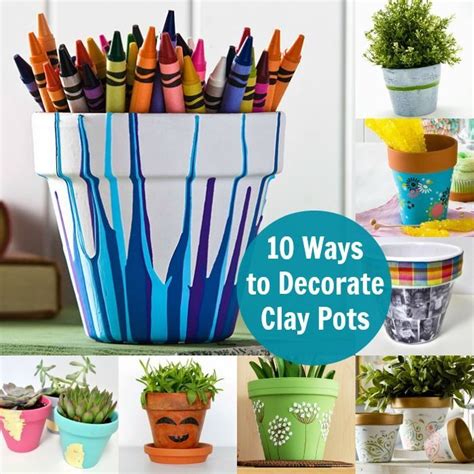 If needed, scrub the surface. Decor Hacks : It's so fun to decorate clay pots! Here are ...