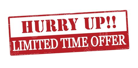 Hurry Up Limited Time Offer Parochial Time Supply Vector Parochial