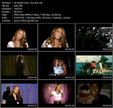 Bye bye (complete version originally performed by mariah carey) — разные исполнители. Mariah Carey - Bye Bye - Download High-Quality Video(VOB)