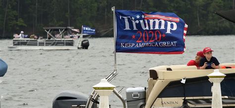 Hundreds Of Boats Sailed In The Trump Boat Parade On Lake Martin