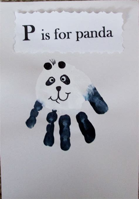 Panda Bear Handprint Panda Bear Crafts Panda Craft Toddler Arts And