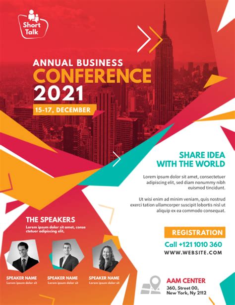 Event Summit Conference Flyer Template Postermywall