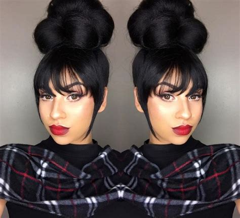 The freshest bun hairstyles 2021 ideas that will trend in 2021 on these hair styles are in this article and in the images. 45-beautiful-black-women-hair-styles-big-bun | Hairstyles ...