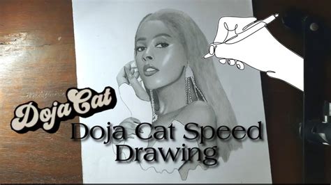 Doja Cat Speed Drawing With Pencil Youtube