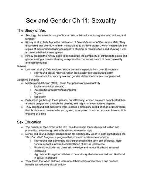 Sex And Gender Ch 11 Sexuality Sex And Gender Ch 11 Sexuality The