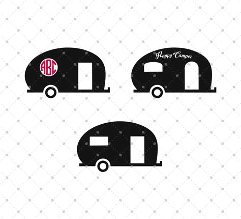 SVG Cut Files for Cricut and Silhouette - Vintage Camper Files – SVG