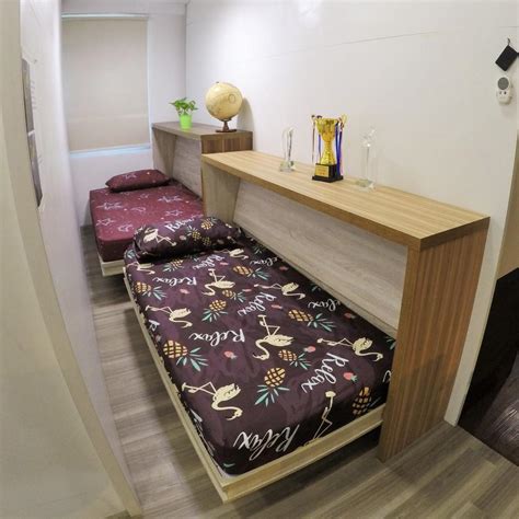 Single bed, teak wood single bed in malaysia, solid wood bed in pj. Space-Saving P-series Super Single Bed(H)-Hidden/Conceal ...