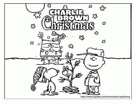 Free Charlie Brown Snoopy Christmas Coloring Pages Download Free