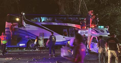 fatal bus crash claims 14 lives in southern thailand the asean daily