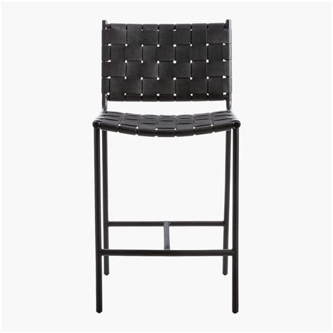 woven black leather counter stool reviews cb2 leather counter stools counter stools