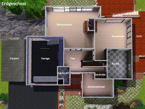 Nur auf dem einen grundstück oder überall? Grundrisse Sims 3 Haus Bauen - Test