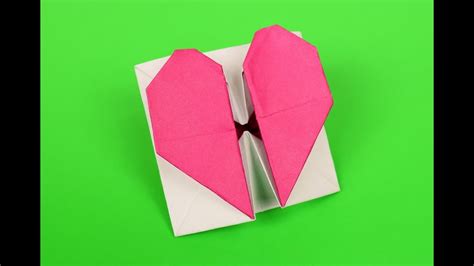 Secret Heart Box Envelope Origami Youtube