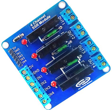 4 Channel Solid State Relay Module 5v Ssr405 Fares Pcb
