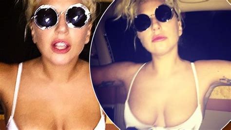 Lady Gaga Strips To A Racy Bra As Shes Chauffeured Around In The Back