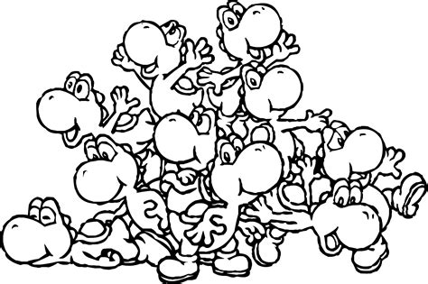 Yoshi as a character was designed and created by shigefumi hino. Cute Mario Coloring Pages