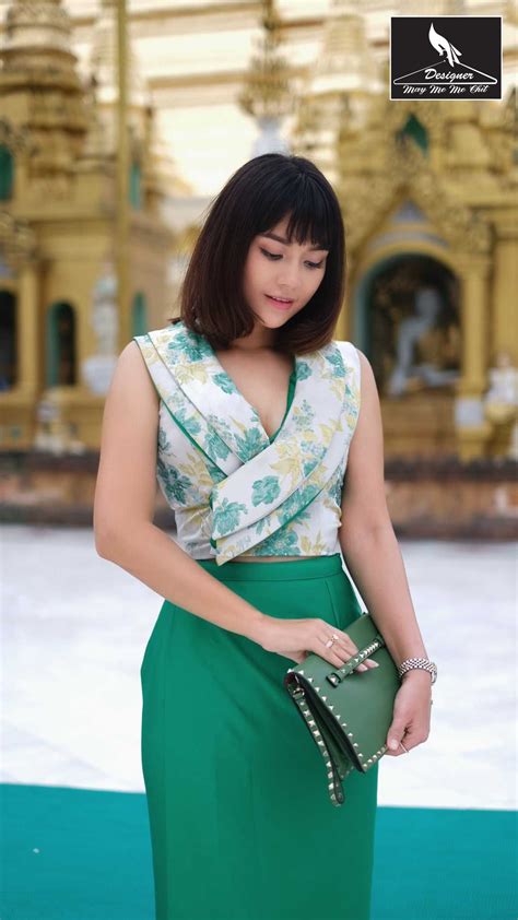 Khin Tha Zin Traditional Dresses Designs Traditional Fashion Laura