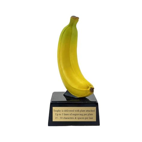 Banana Trophy Top Banana Award Great School Corporate Business