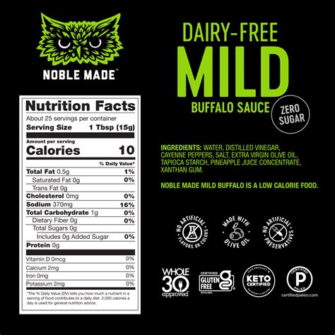 Mild Buffalo Sauce Whole30 Approved® The New Primal Noble Made