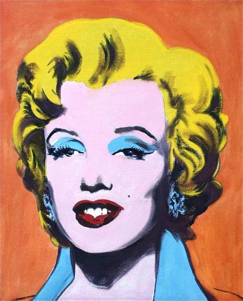 Andy Warhol Pop Art Marilyn Illustration Pop Art Art Contemporain