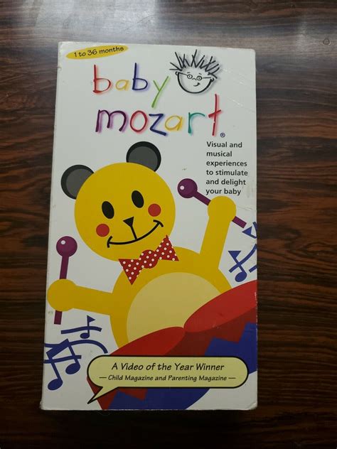 Baby Einstein Baby Mozart Visual Musical Experience Vhs 1 36 Mo