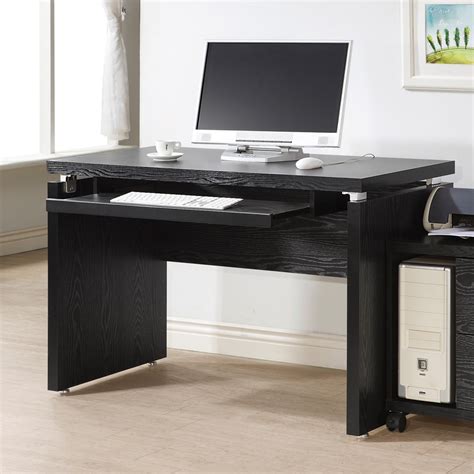 Its understated look well suits a modern interior décor. CLARK COMPUTER DESK WITH KEYBOARD TRAY | Marjen of Chicago | Chicago Discount Furniture