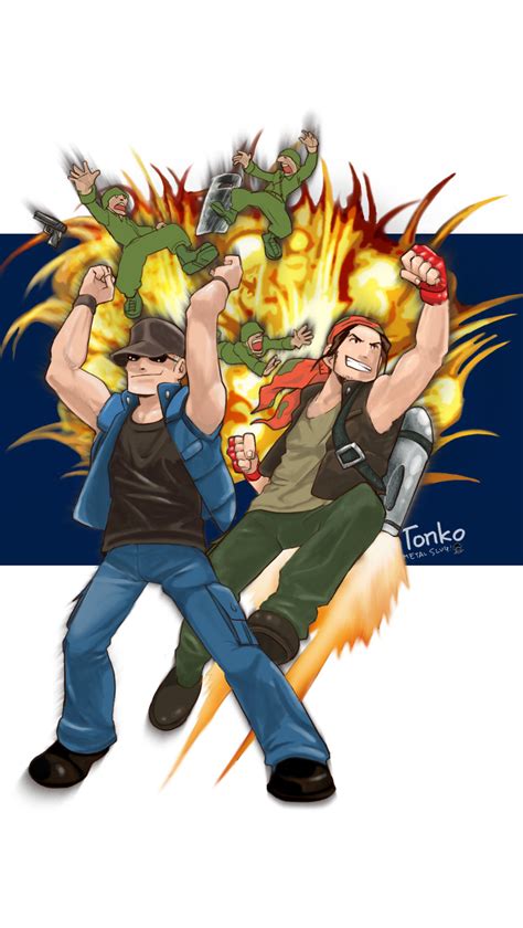 Ralf Jones And Clark Still The King Of Fighters And 3 More Drawn By