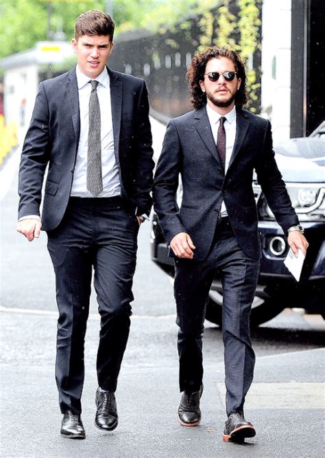 Kit Harington And His Brother Jack Arriving At The Wimbledon Lawn