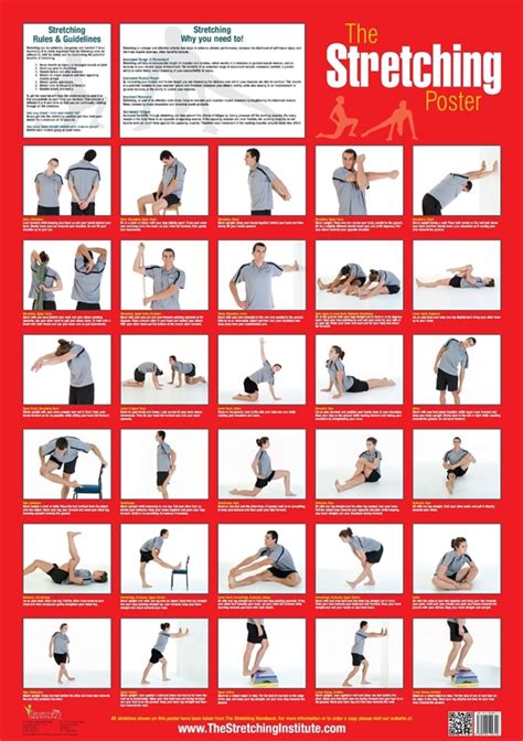 40 Charts Of Post Workout Stretches To Prevent Injuries Bored Art