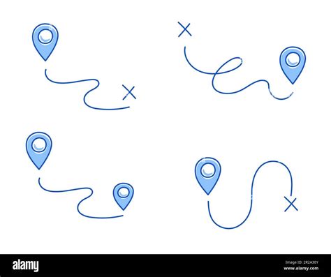 Pin Doodle Location Icon Hand Drawn Sketch Style Place Maker Location