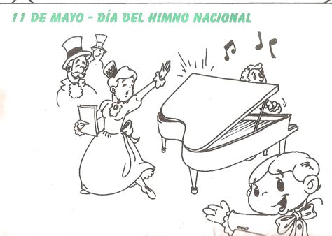 Día Del Himno Nacional Argentino Para Pintar Imagui