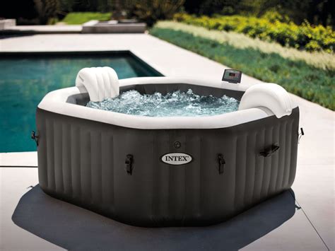 Intex Octagonal Pure Spa 4 Person Bubble Therapy Hot Tub Hot Tub