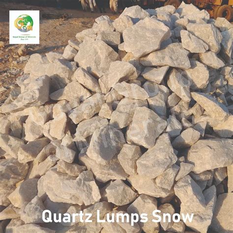 Lumps Snow White Quartz Lump Packaging Type Loose Or Jumbo Bags