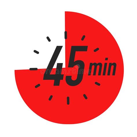 Minutes Timer Vector Symbol Color Style Stock Vector Illustration