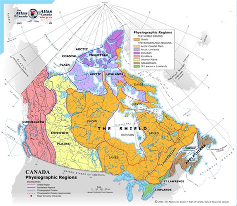 Map Of Canada Canadian Shield - Maps of the World