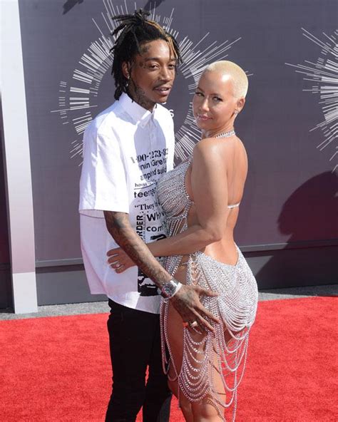 are amber rose and wiz khalifa back together check out their sexy selfie