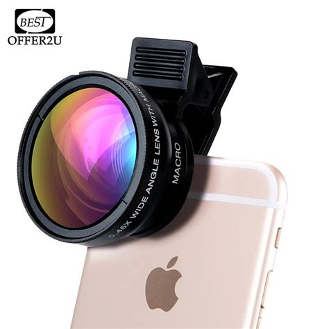 Professional Hd Phone Camera Lenses 045x Wide Angle 125x Macro Lens