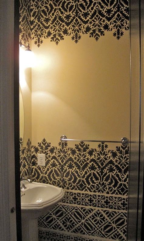 Moroccan Lace Wall Border Stencil Bohemian Wall Art Pattern Etsy