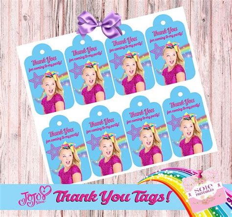 Check out this advance word search maker to create commercial use printable puzzles. JoJo Siwa Thank you favor Tags! Instant Download- Digital ...