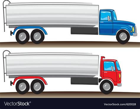 Cartoon Tanker Truck Royalty Free Vector Image