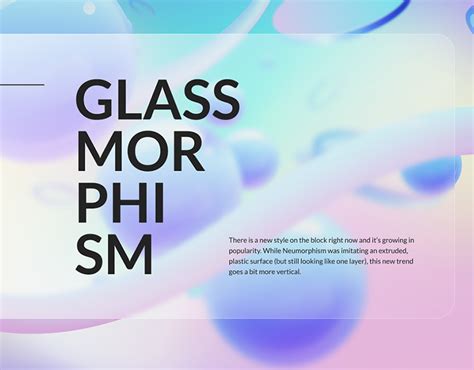 The Words Glass Morphi Smm Are In Black And White On A Colorful Background