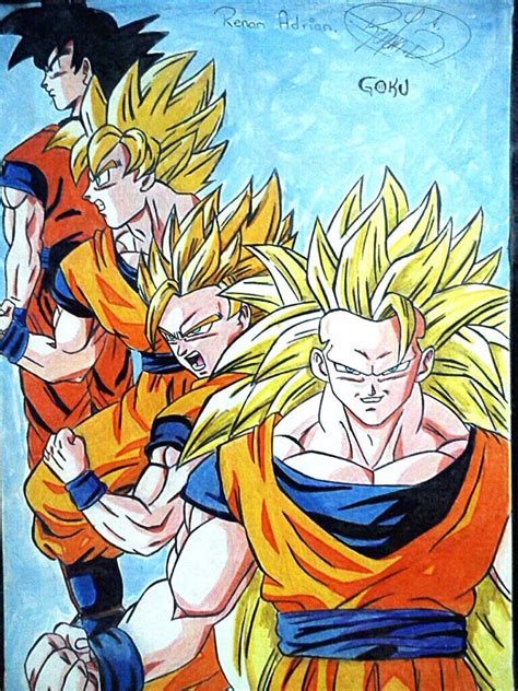 Goku Fases By Adrianotaku95 On Deviantart
