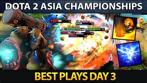 dota 2 asia championships 2018 best plays day 3 youtube