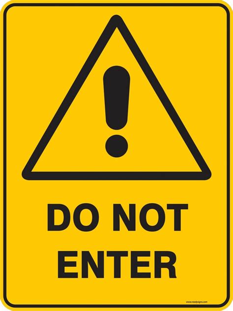 Download this free vector about do not enter background signage attention, and discover more than 12 million professional graphic resources on freepik. Warning Sign - DO NOT ENTER - Property Signs