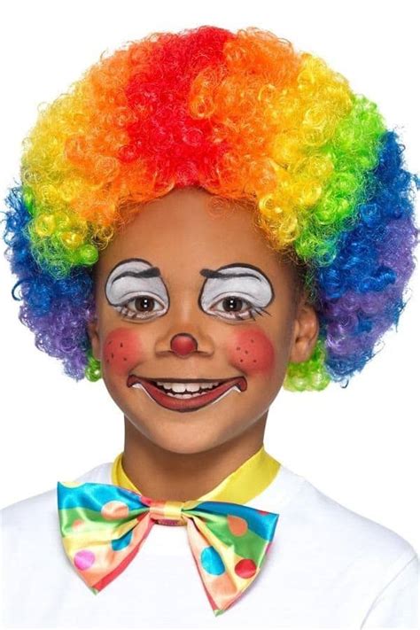 Kids Multicolour Clown Wig
